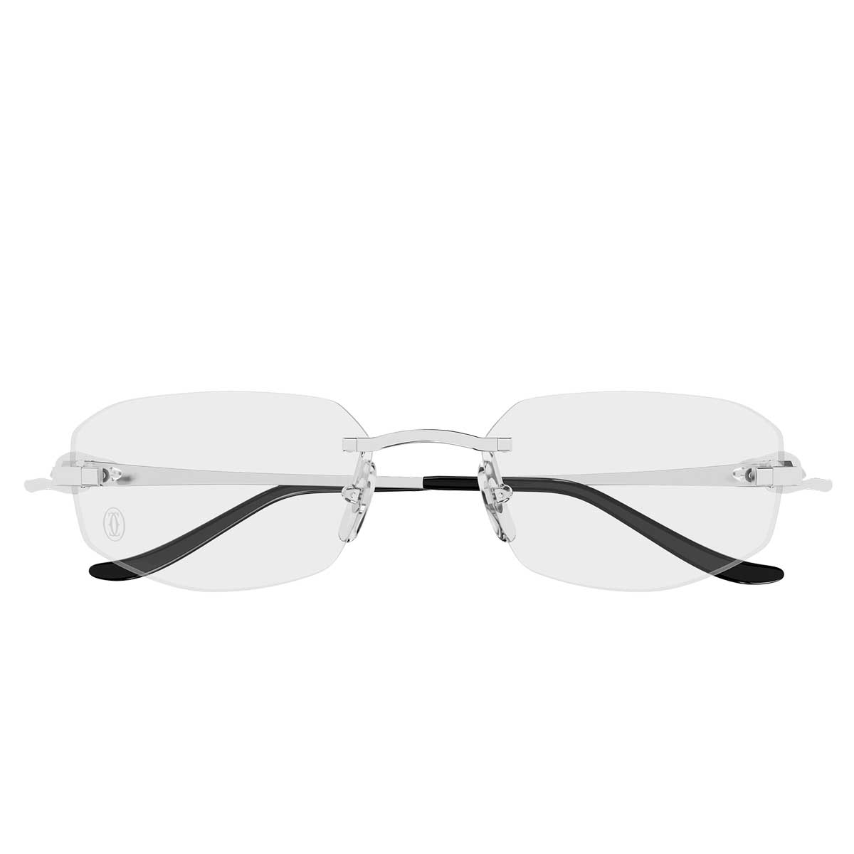 Cartier Occhiali da Vista CT0601O 002 Argento/Trasparente Donna