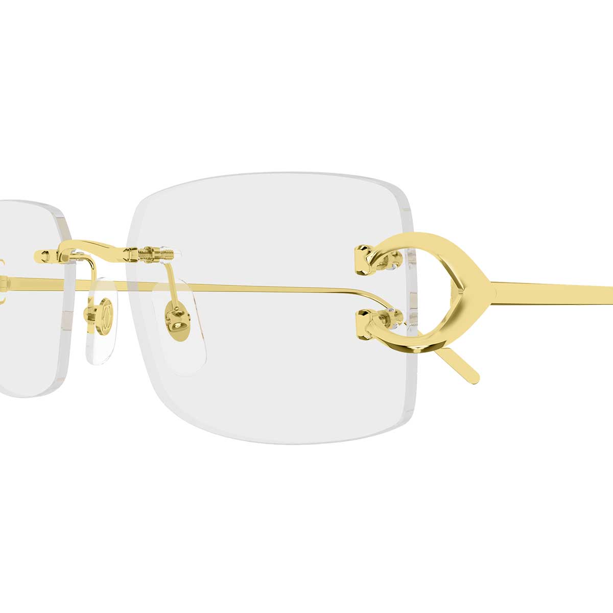 Cartier Occhiali da Vista CT0605O 001 Oro/Trasparente Uomo