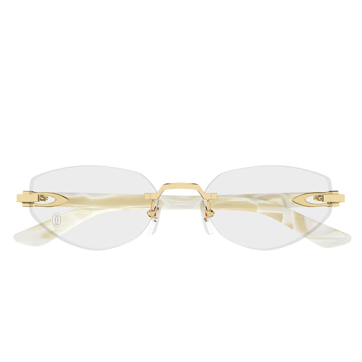 Cartier Occhiali da Vista CT0609O 003 OroAvorio/Trasparente Donna