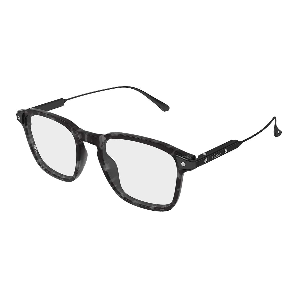 Cartier Occhiali da Vista CT0611O 004 MarroneNero/Trasparente Uomo