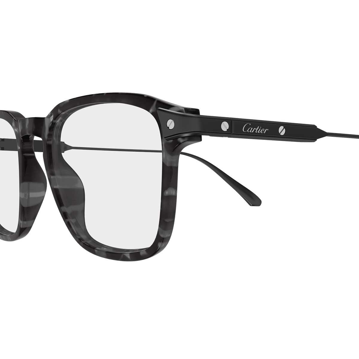 Cartier Occhiali da Vista CT0611O 004 MarroneNero/Trasparente Uomo