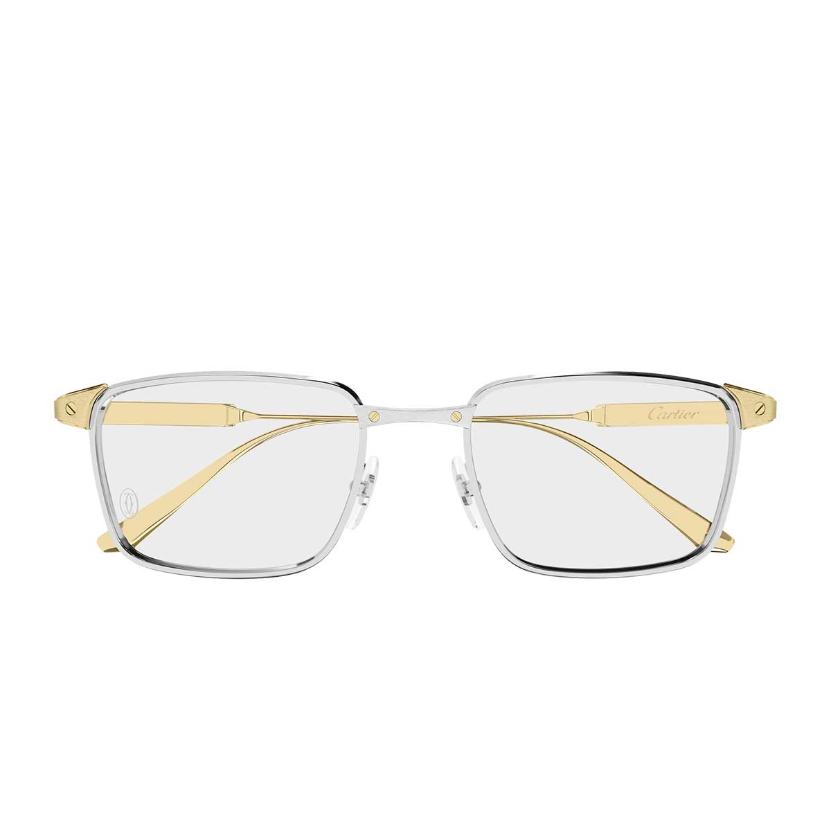 Cartier Occhiali da Vista CT0613O 003 ArgentoOro/Trasparente Uomo