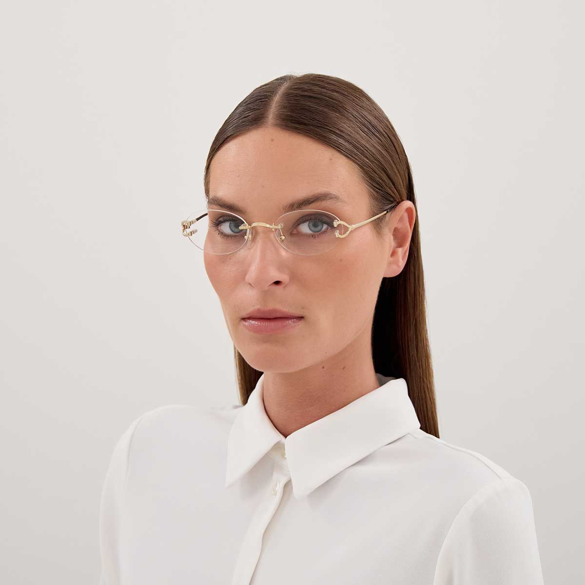 Cartier Occhiali da Vista CT0621O 001 Oro/Trasparente Unisex