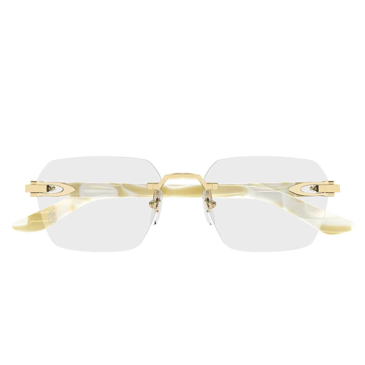 Cartier Occhiali da Vista CT0623O 004 OroAvorio/Trasparente Uomo