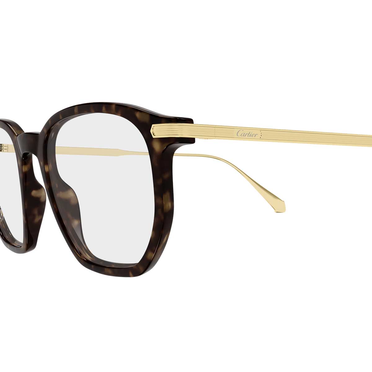 Cartier Occhiali da Vista CT0628O 003 MarroneOro/Trasparente Uomo