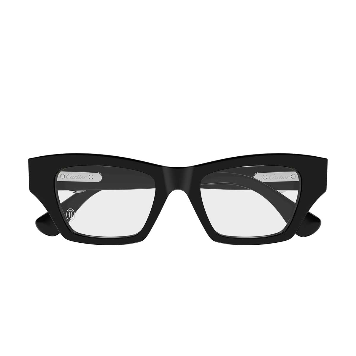 Cartier Occhiali da Vista CT0639O 006 Nero/Trasparente Donna