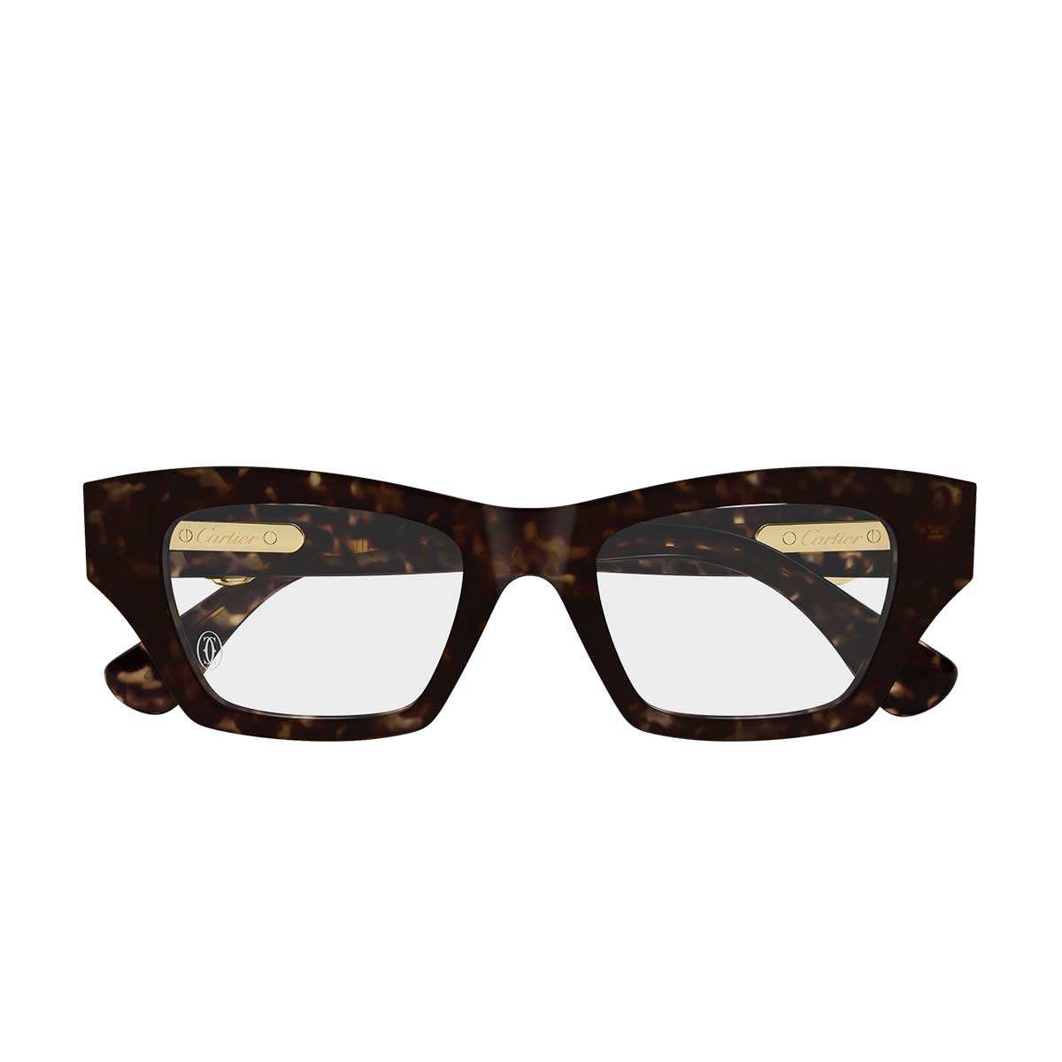 Cartier Occhiali da Vista CT0639O 007 Marrone/Trasparente Donna