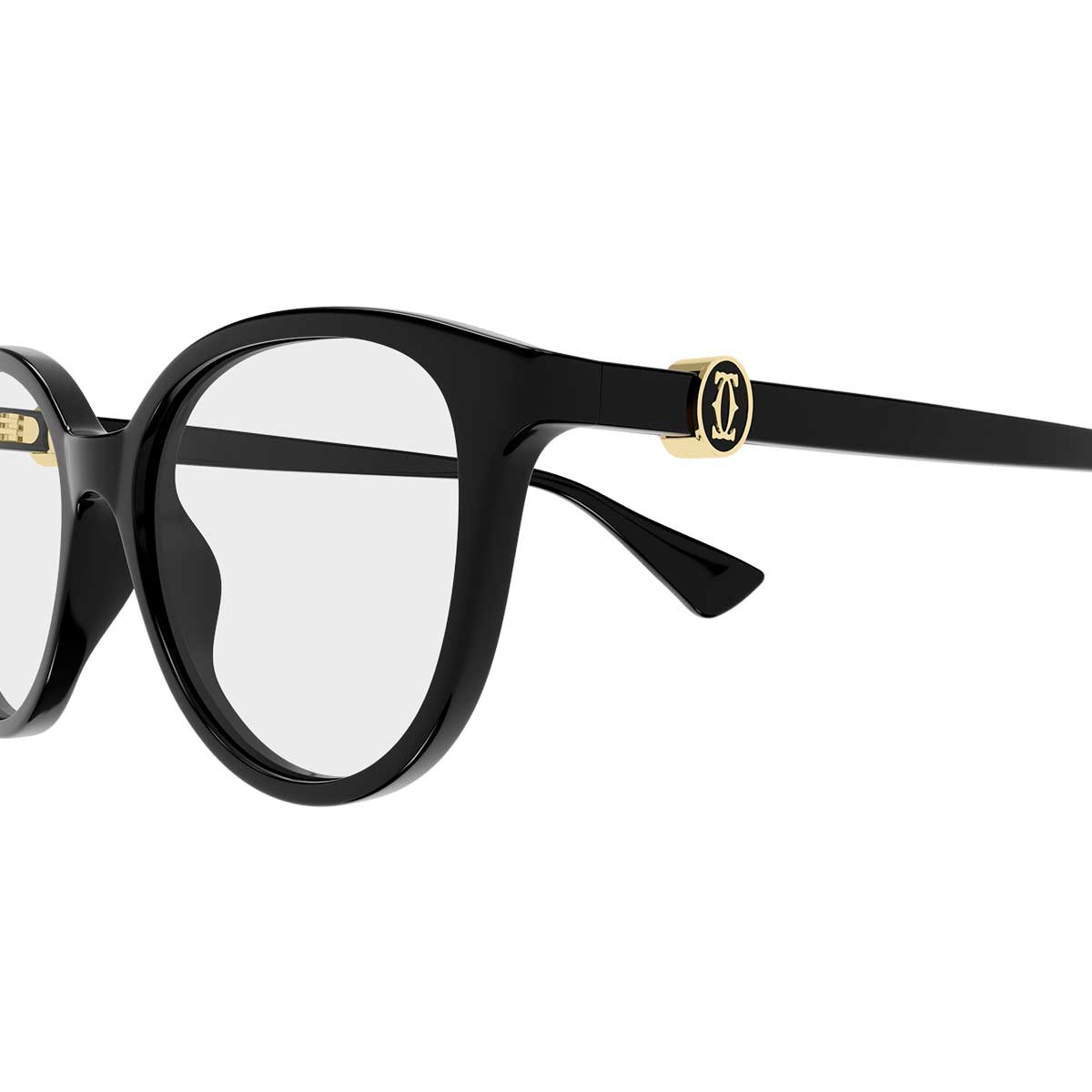 Cartier Occhiali da Vista CT0643O 001 Nero/Trasparente Donna