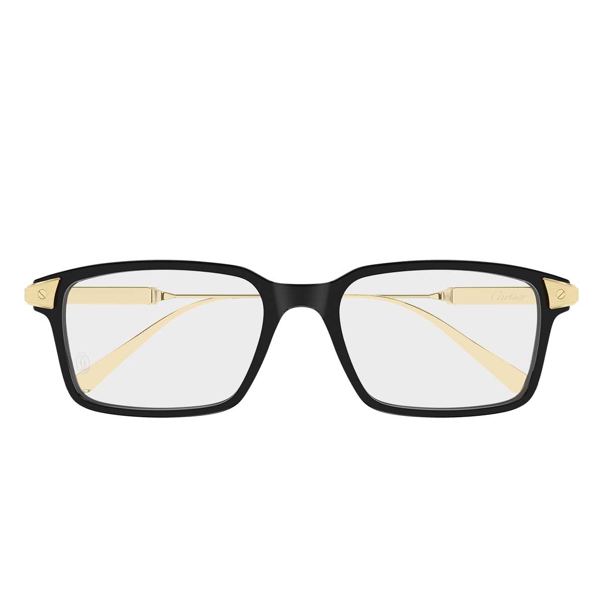 Cartier Occhiali da Vista CT0653O 001 NeroOro/Trasparente Uomo