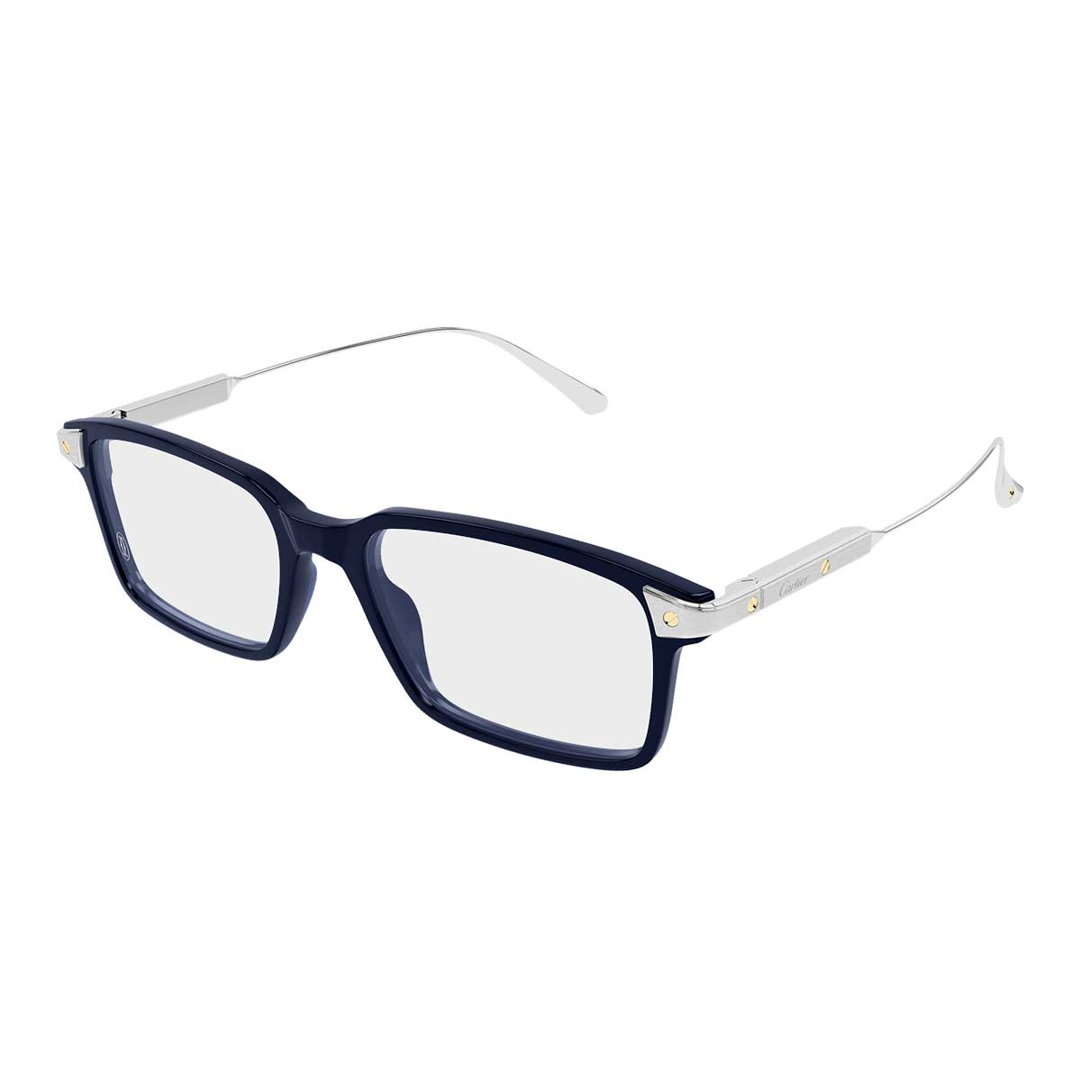 Cartier Occhiali da Vista CT0653O 002 BluArgento/Trasparente Uomo 2