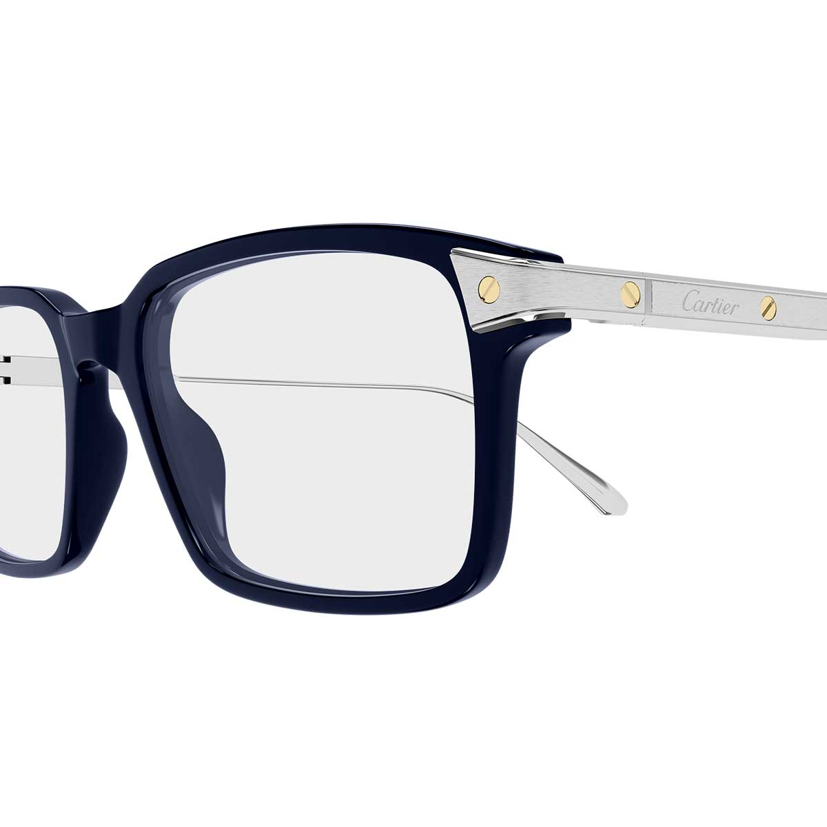 Cartier Occhiali da Vista CT0653O 002 BluArgento/Trasparente Uomo 3