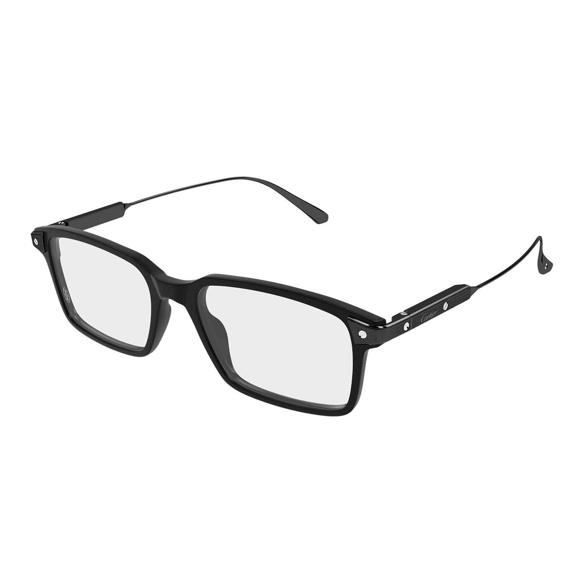 Cartier Occhiali da Vista CT0653O 003 Nero/Trasparente Uomo 2