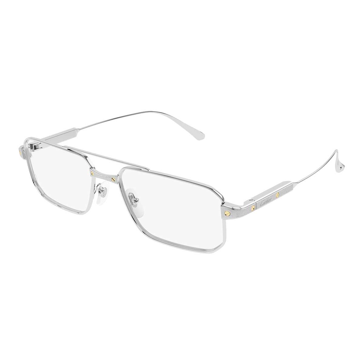 Cartier Occhiali da Vista CT0654O 002 Argento/Trasparente Uomo 2