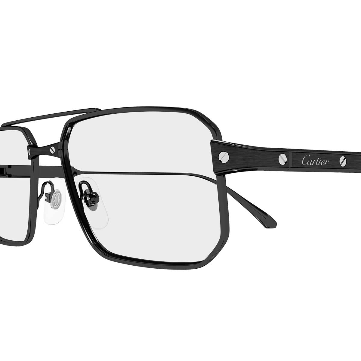 Cartier Occhiali da Vista CT0654O 003 Nero/Trasparente Uomo 3