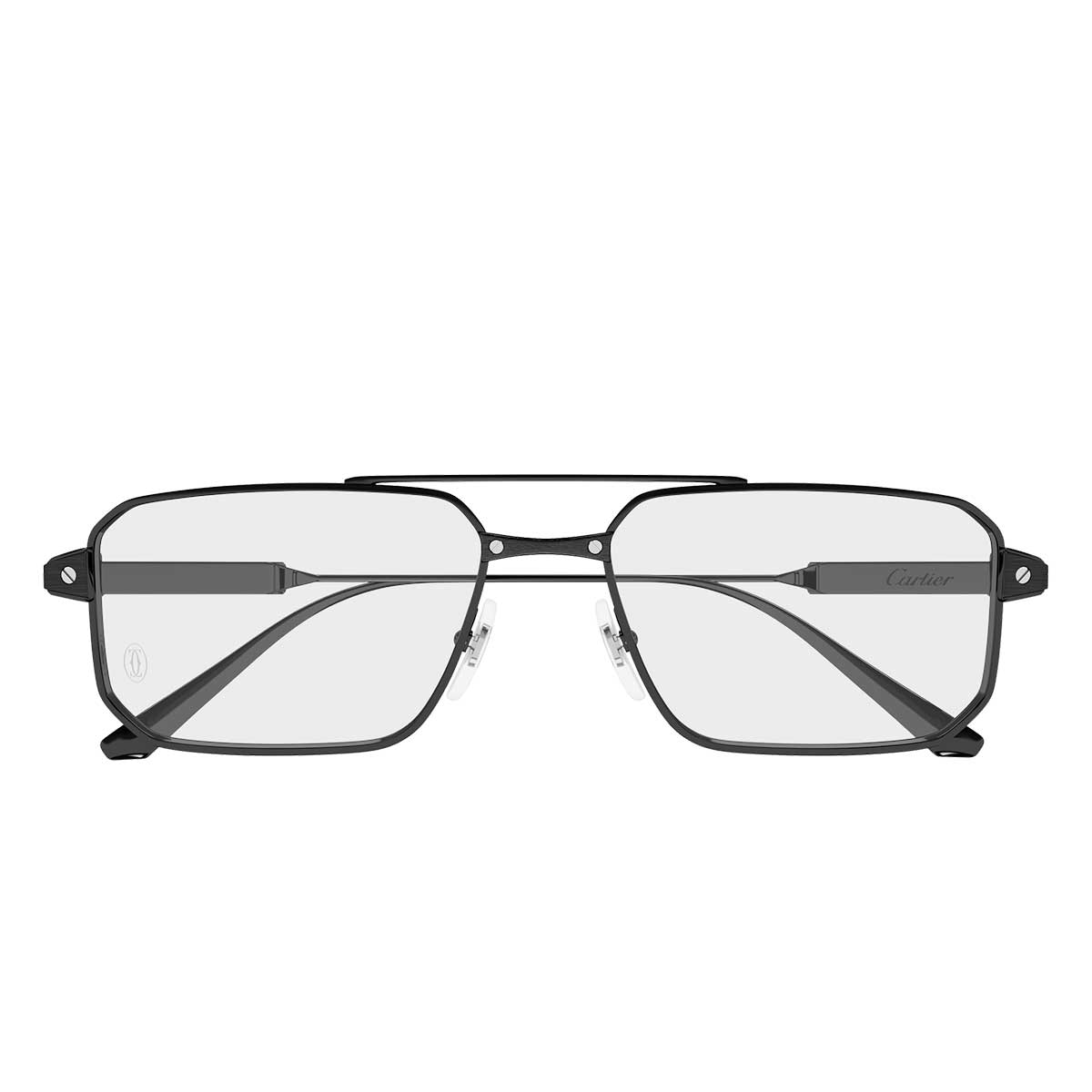 Cartier Occhiali da Vista CT0654O 003 Nero/Trasparente Uomo