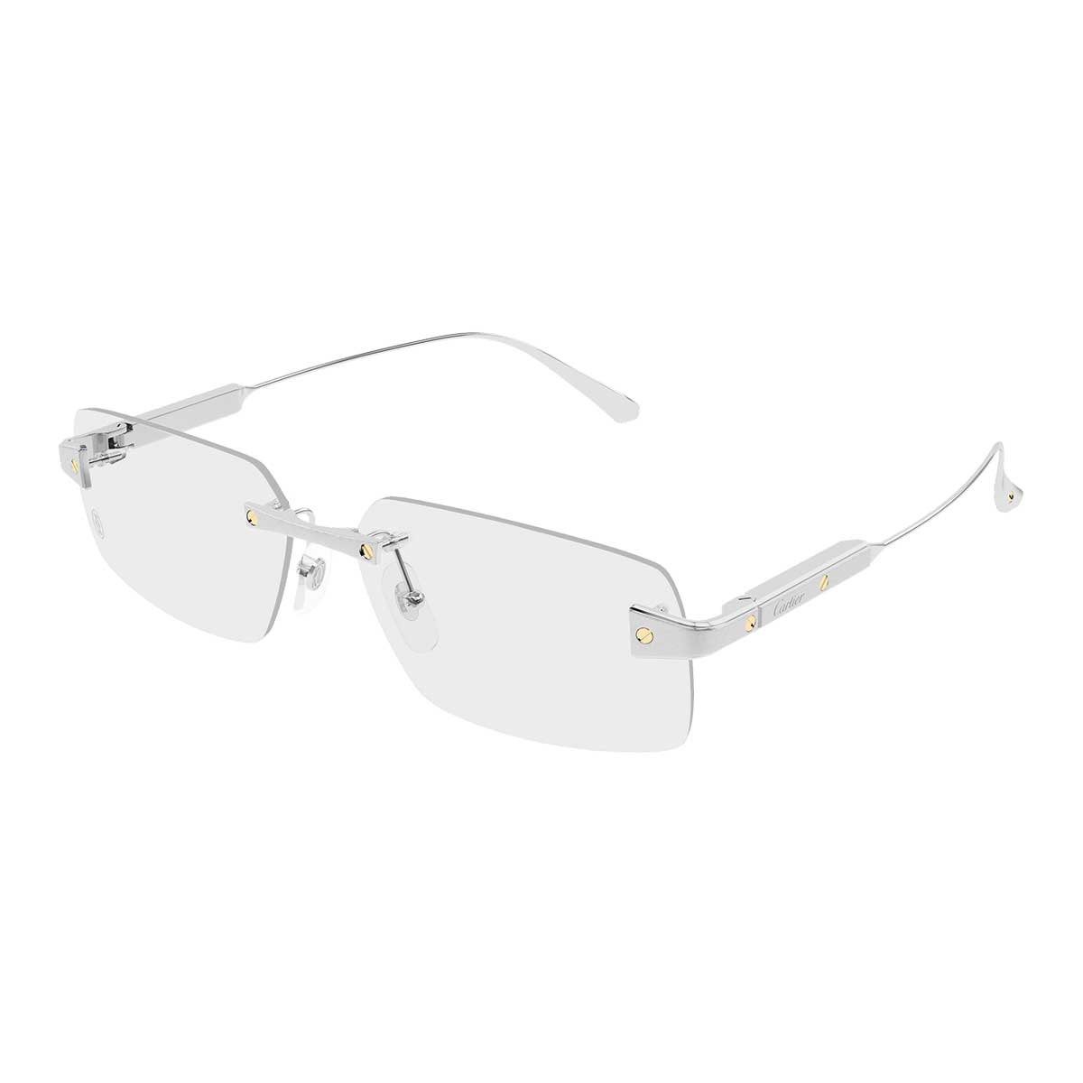 Cartier Occhiali da Vista CT0655O 002 Argento/Trasparente Uomo 2