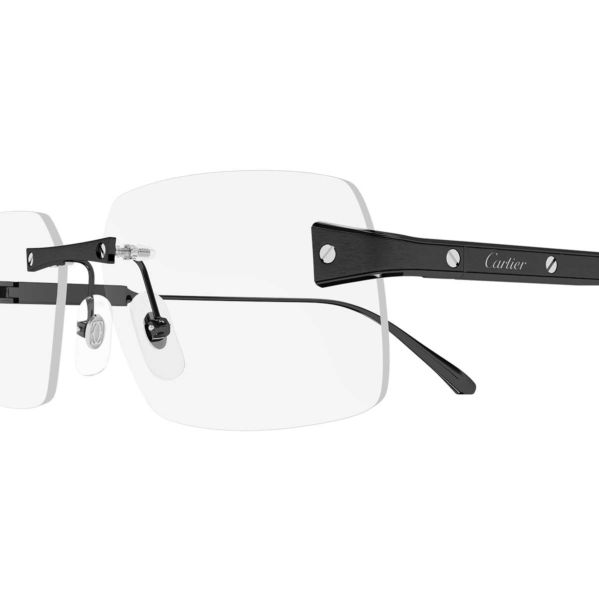 Cartier Occhiali da Vista CT0655O 003 Nero/Trasparente Uomo 3
