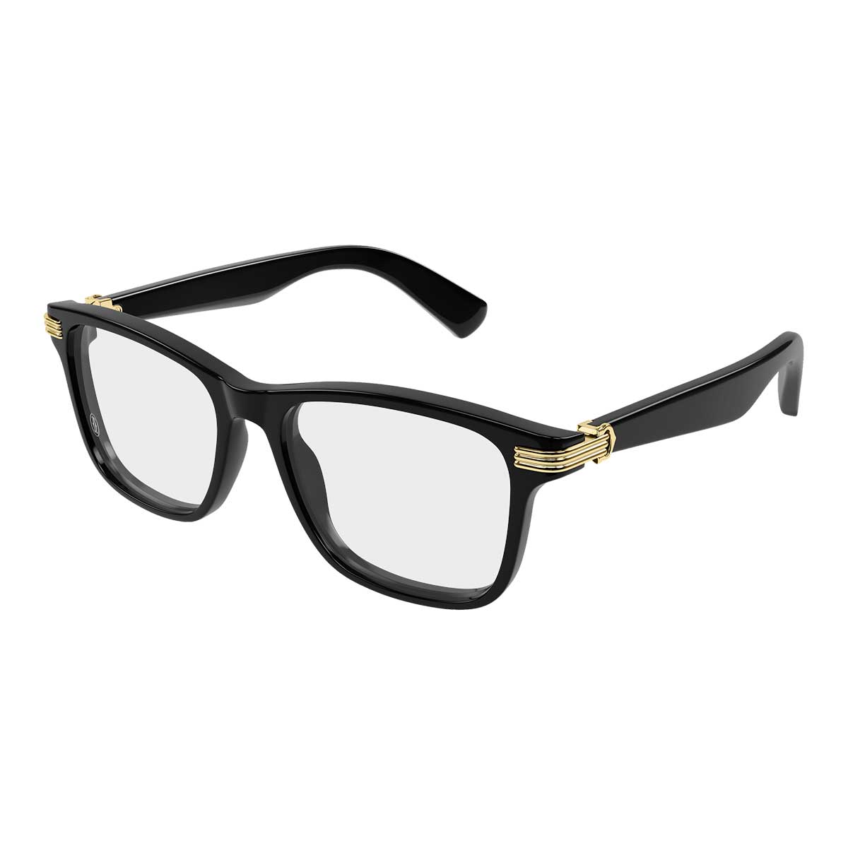 Cartier Occhiali da Vista CT0658O 001 Nero/Trasparente Uomo 2