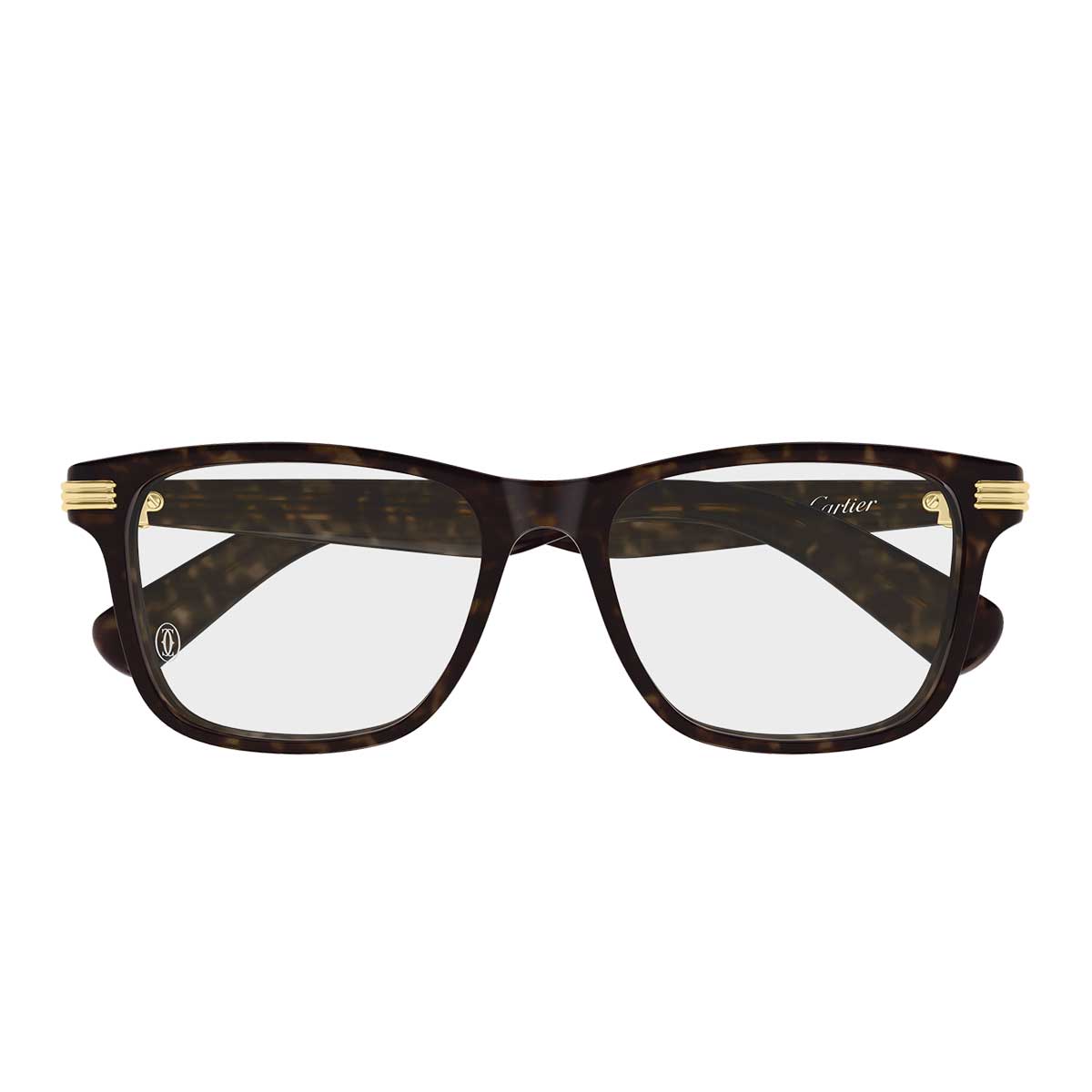 Cartier Occhiali da Vista CT0658O 002 Marrone/Trasparente Uomo