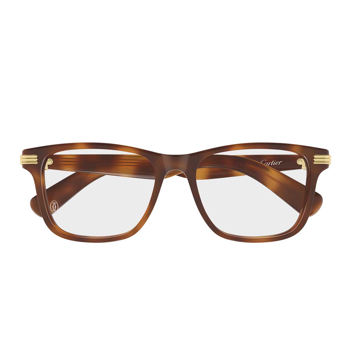 Cartier Occhiali da Vista CT0658O 004 Marrone/Trasparente Uomo