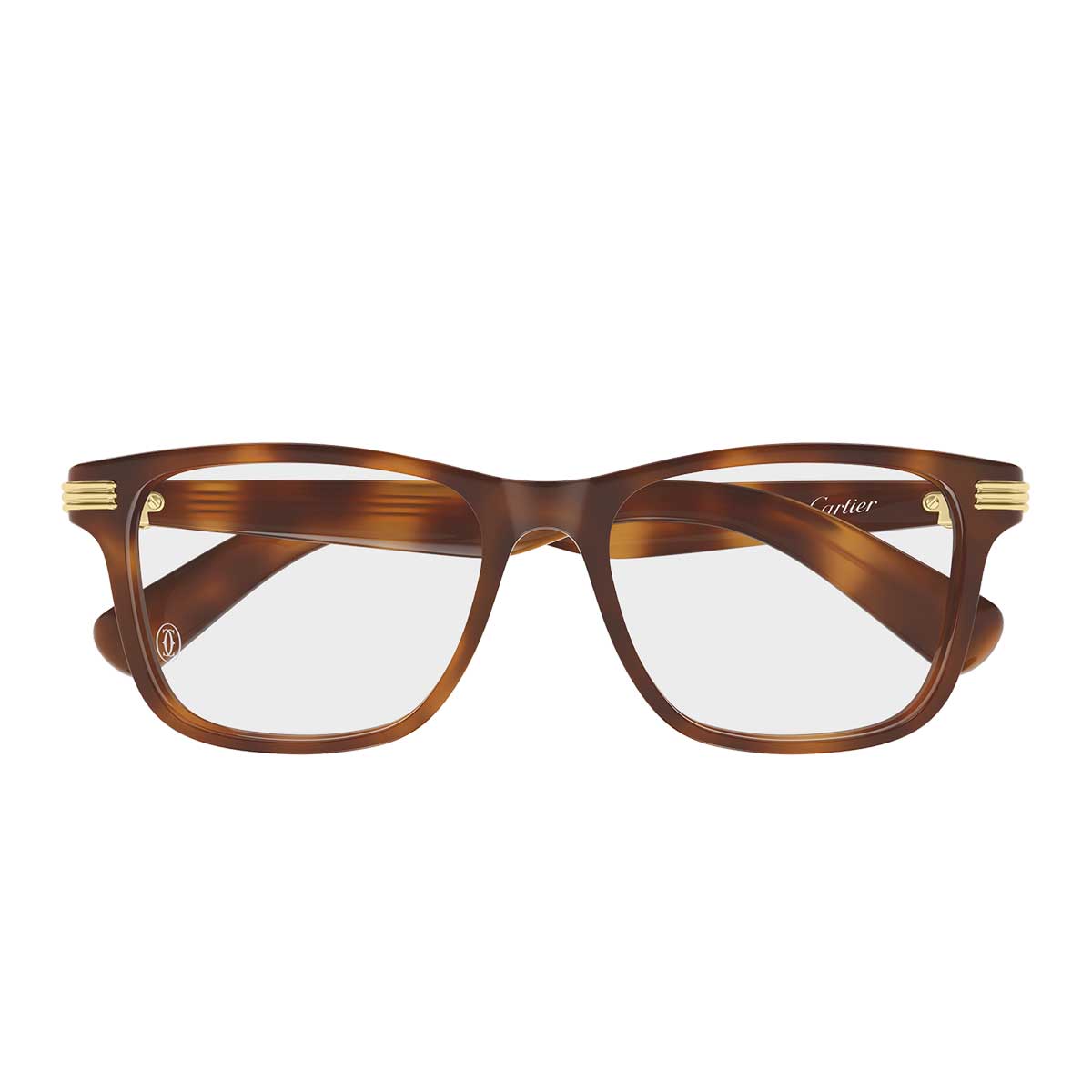 Cartier Occhiali da Vista CT0658O 008 Marrone/Trasparente Uomo