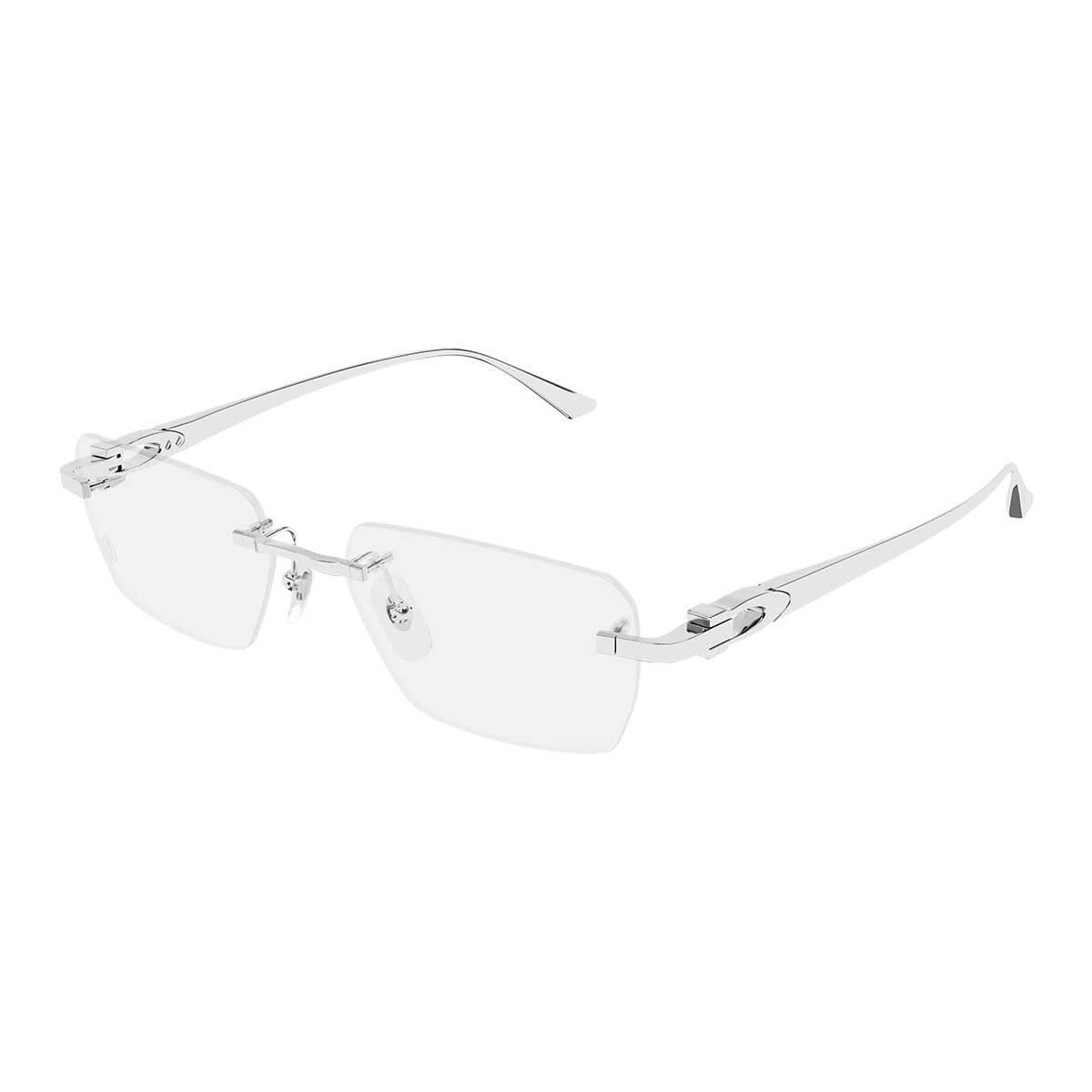 Cartier Occhiali da Vista CT0662O 003 Argento/Trasparente Uomo 2