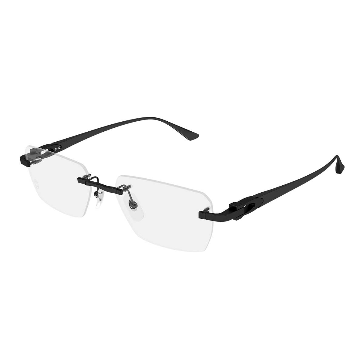 Cartier Occhiali da Vista CT0662O 004 Nero/Trasparente Uomo 2