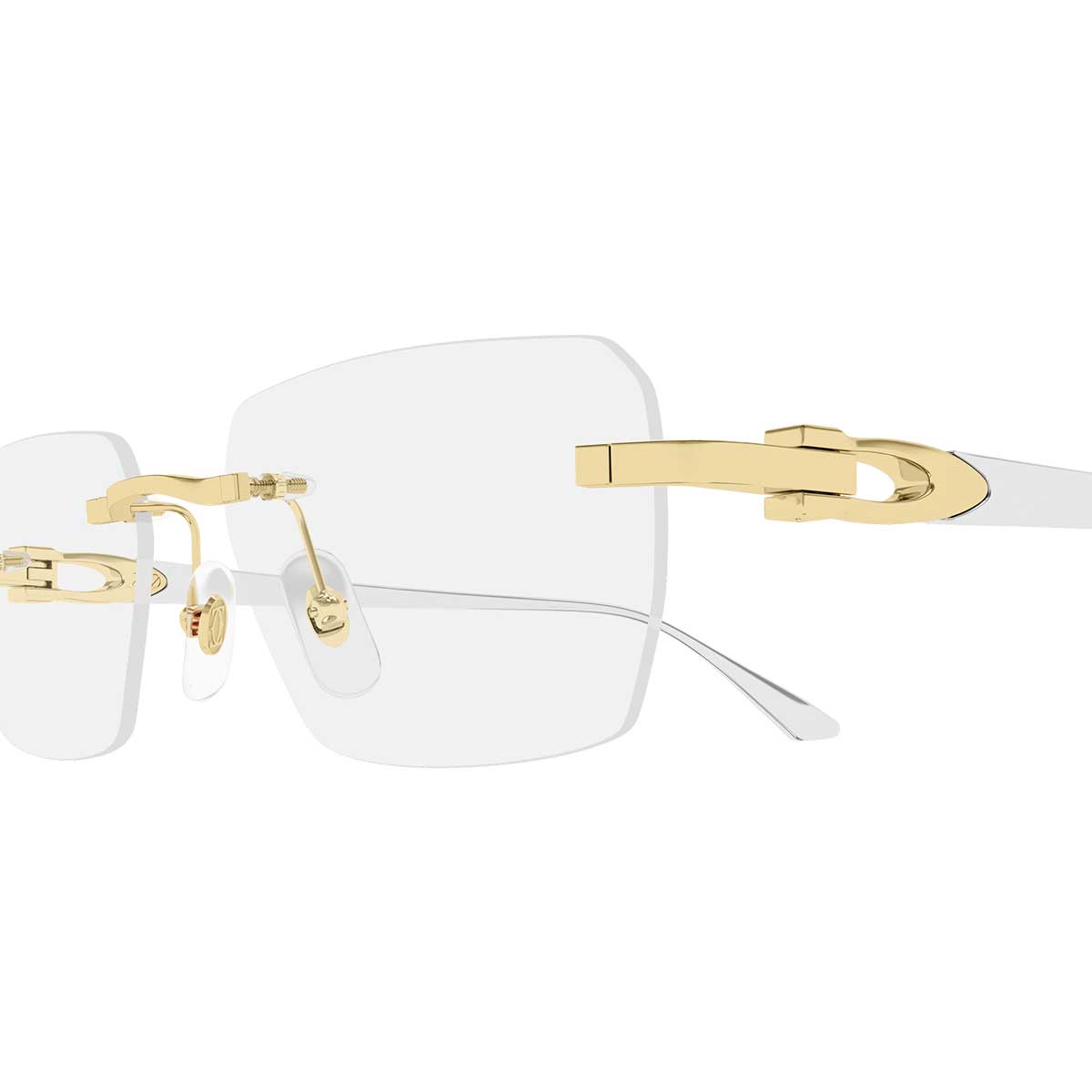 Cartier Occhiali da Vista CT0662O 005 OroArgento/Trasparente Uomo 3