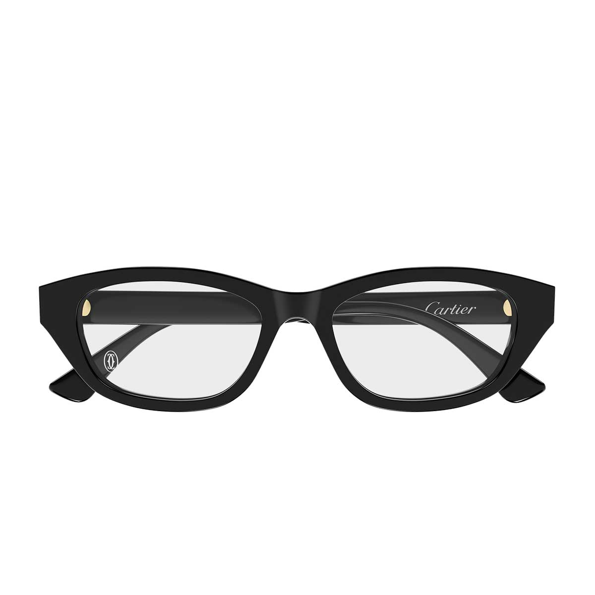 Cartier Occhiali da Vista CT0668O 004 Nero/Trasparente Donna