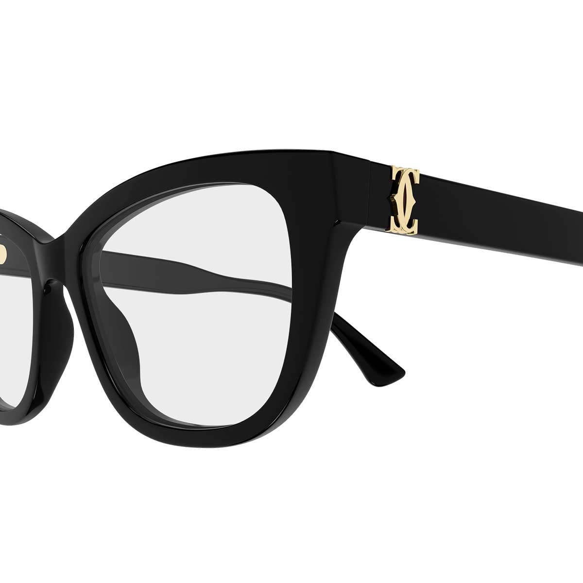 Cartier Occhiali da Vista CT0669O 004 Nero/Trasparente Donna 3
