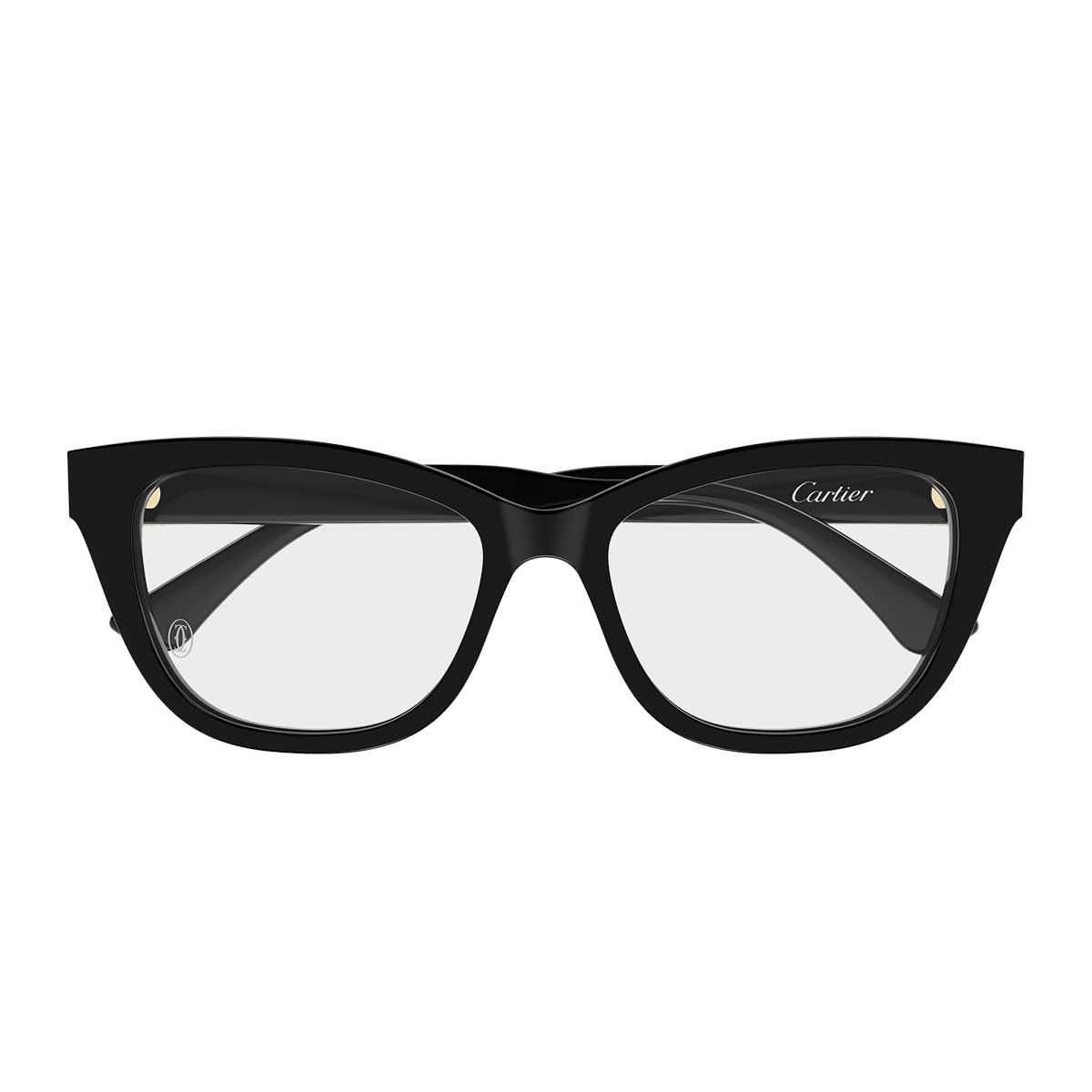 Cartier Occhiali da Vista CT0669O 004 Nero/Trasparente Donna