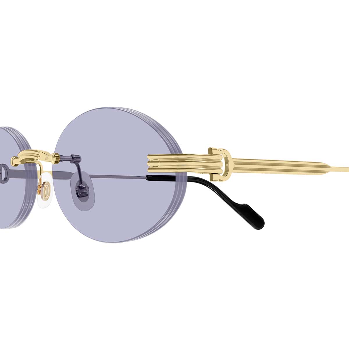Cartier Occhiali da Sole CT0615S 004 Oro/Viola Unisex 3