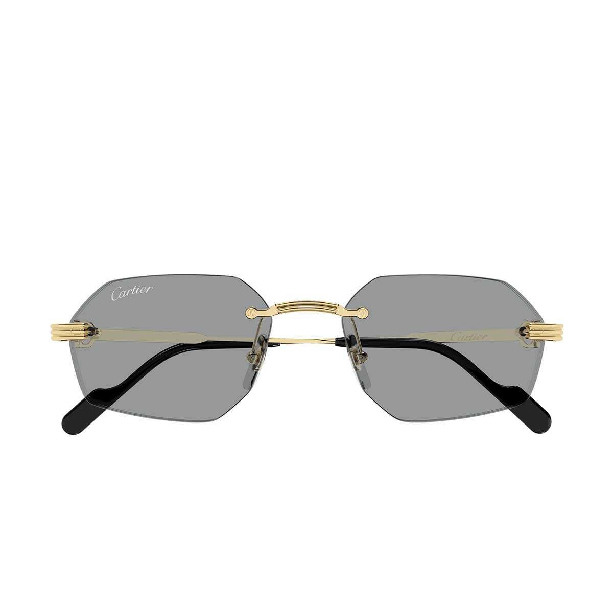 Cartier Occhiali da Sole CT0616S 004 Oro/Grigio Uomo