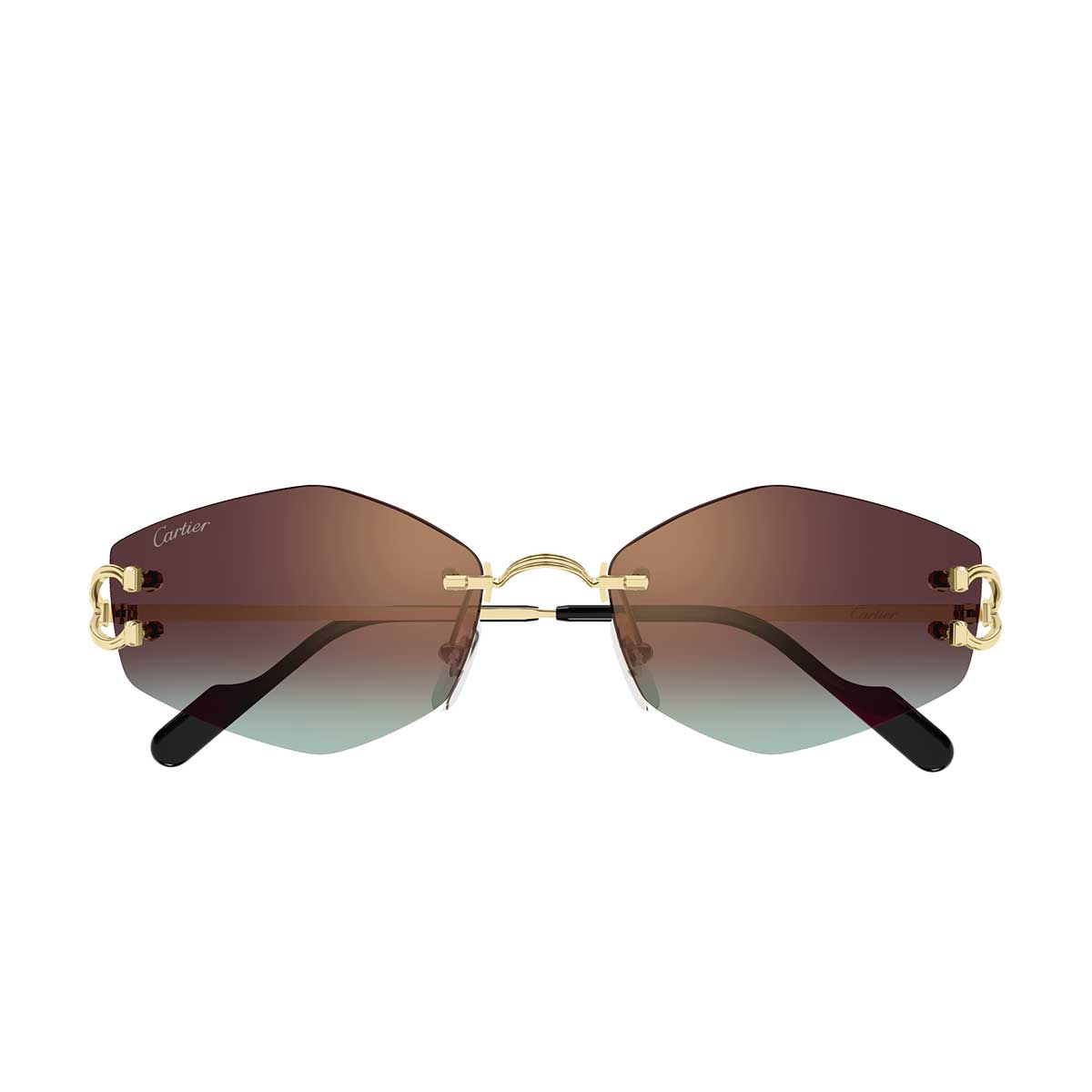 Cartier Occhiali da Sole CT0620S 005 Oro/Rosso Unisex