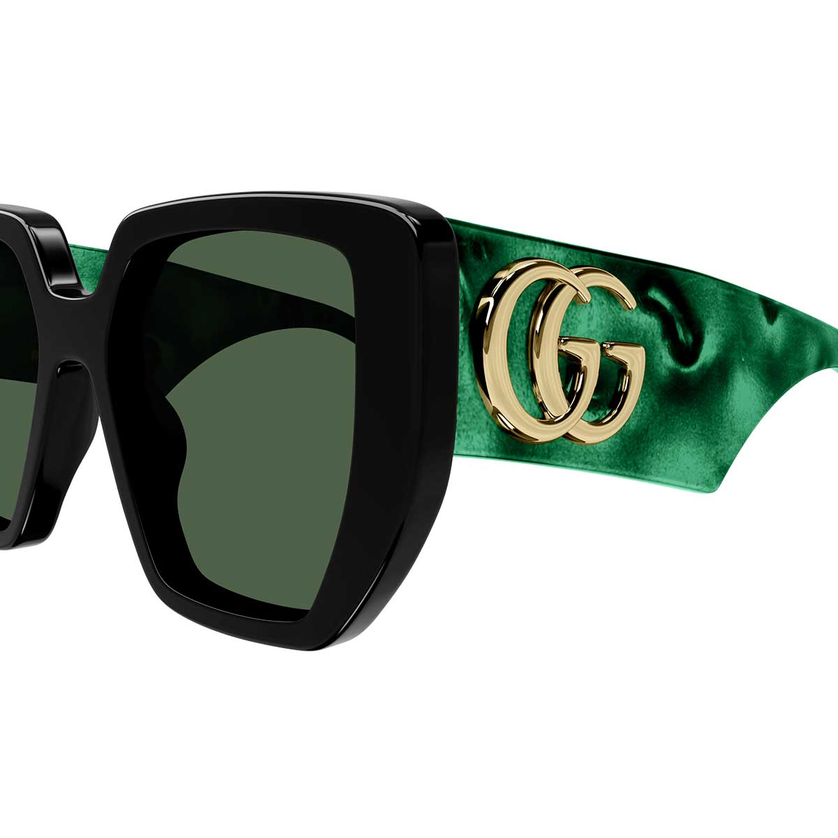 Gucci Occhiali da Sole GG0956S 001 NeroVerde/Verde Donna 3