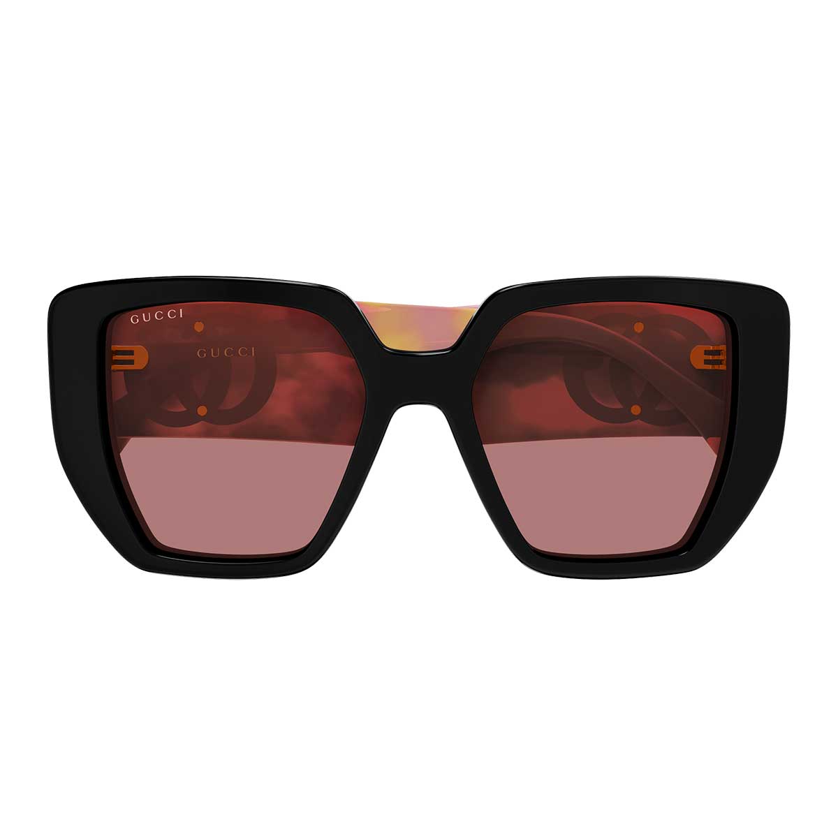 Gucci Occhiali da Sole GG0956S 010 NeroMarrone/Rosso Donna