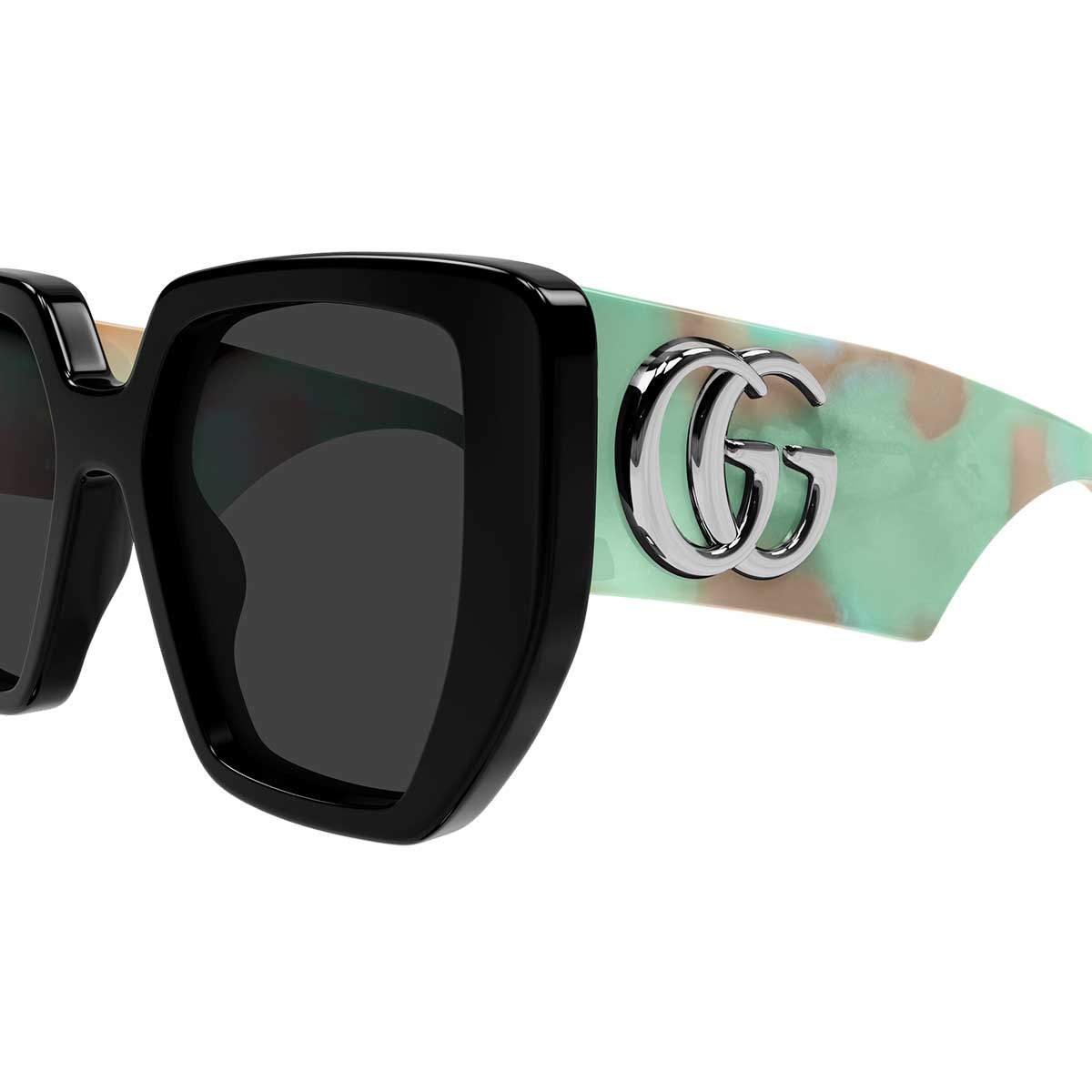Gucci Occhiali da Sole GG0956S 011 NeroMarrone/Grigio Donna 3