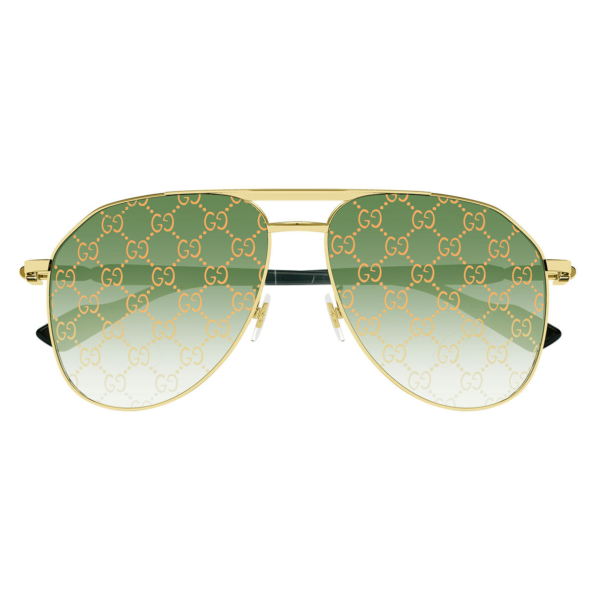 Gucci Occhiali da Sole GG1220S 004 Oro/Verde Uomo
