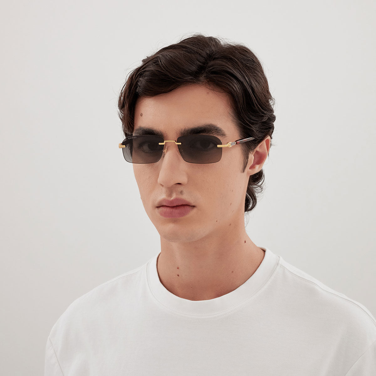 Gucci Occhiali da Sole GG1221S 006 Oro/Grigio Uomo