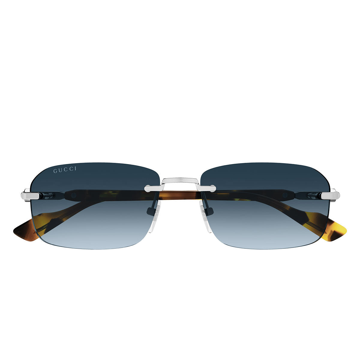 Gucci Occhiali da Sole GG1221S 007 Argento/Blu Uomo