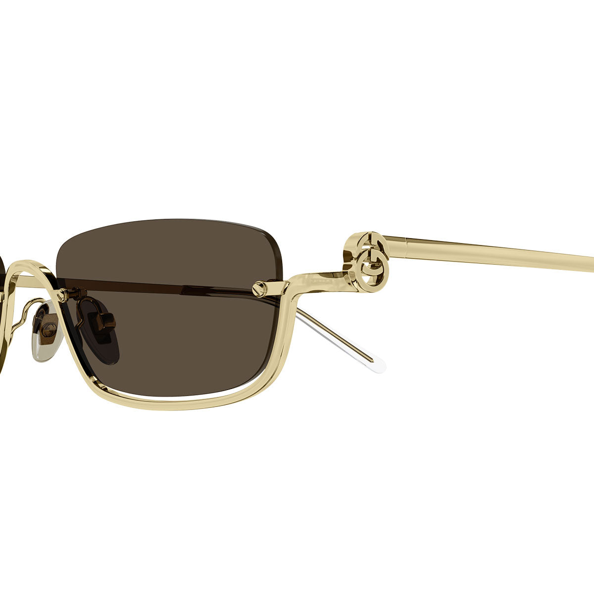 Gucci Occhiali da Sole GG1278S 001 Oro/Marrone Unisex