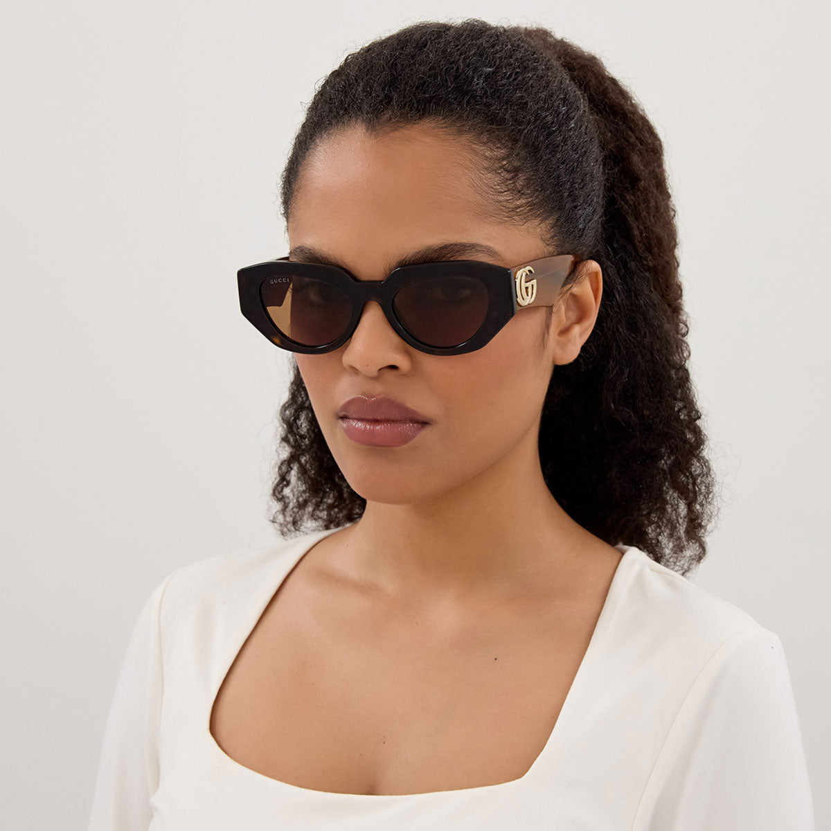 Gucci Occhiali da Sole GG1421S 009 Marrone/Marrone Unisex