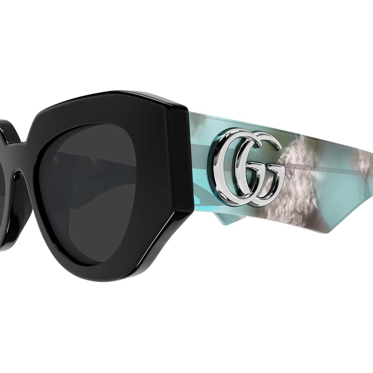 Gucci Occhiali da Sole GG1421S 012 NeroMarrone/Grigio Donna 3