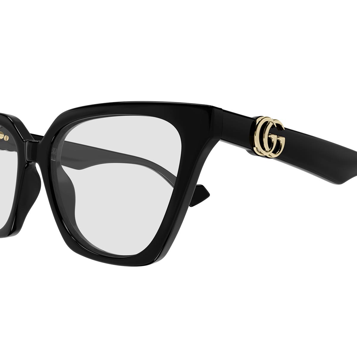 Gucci Occhiali da Sole e Vista GG1542S 001 Nero/Trasparente con Clip Donna 7