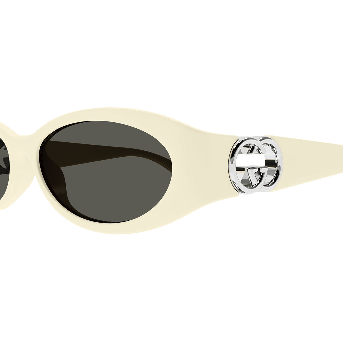 Gucci Occhiali da Sole GG1660S 004 Avorio/Grigio Unisex