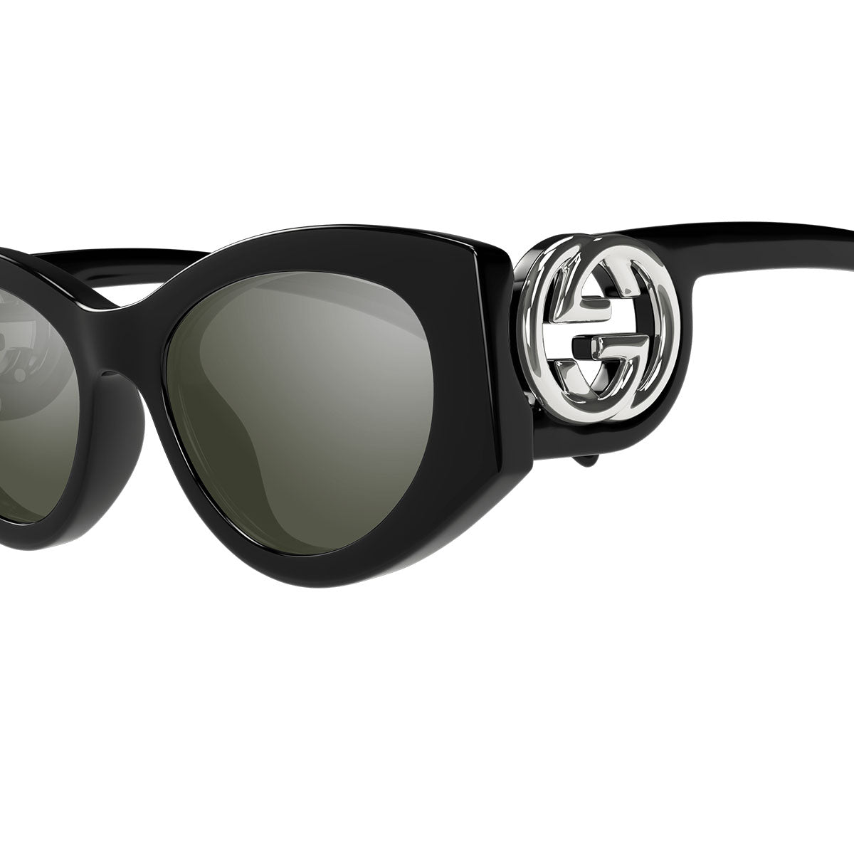 Gucci Occhiali da Sole GG1691S 001 Nero/Grigio Specchio Unisex 3