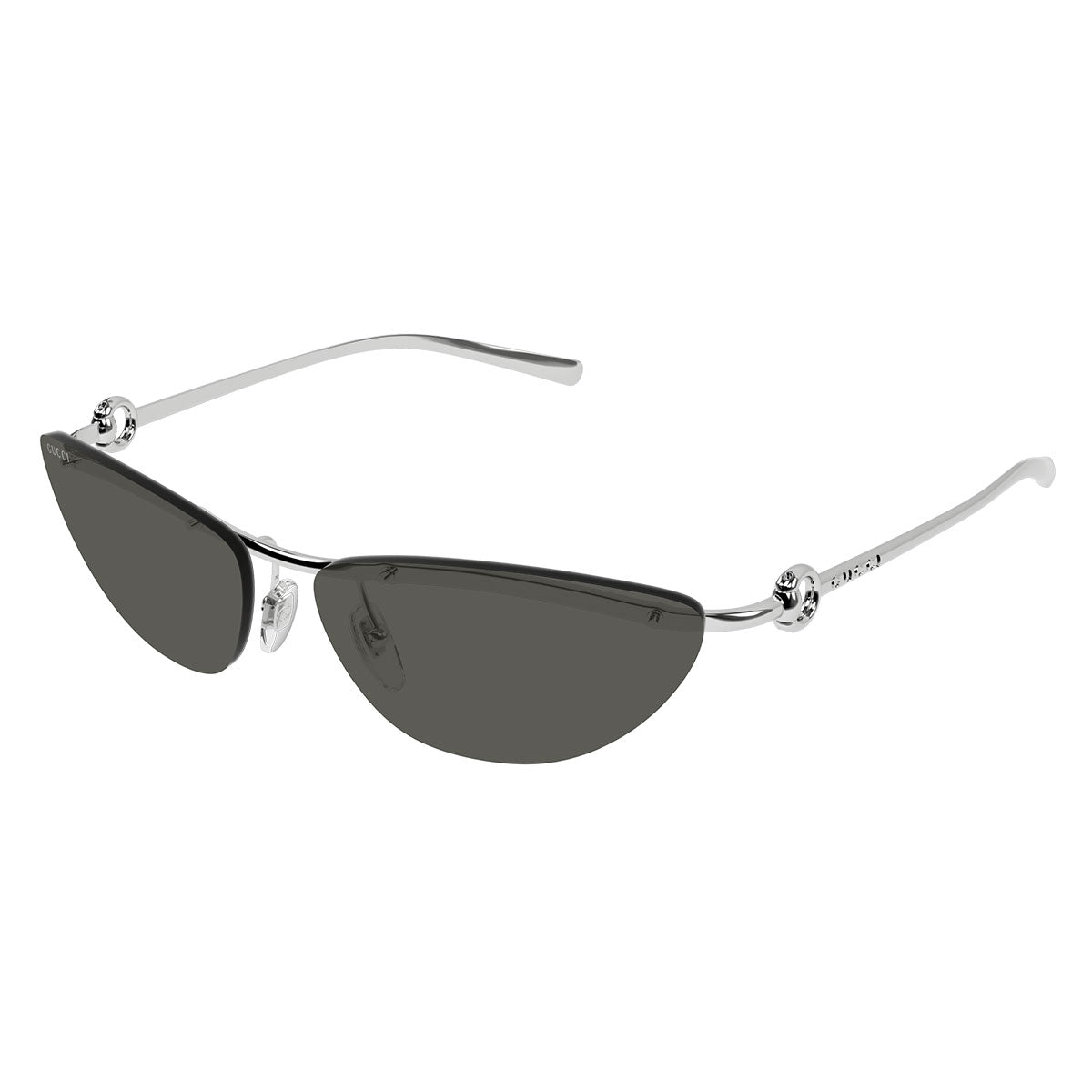 Gucci Occhiali da Sole GG1701S 001 Argento/Grigio Unisex