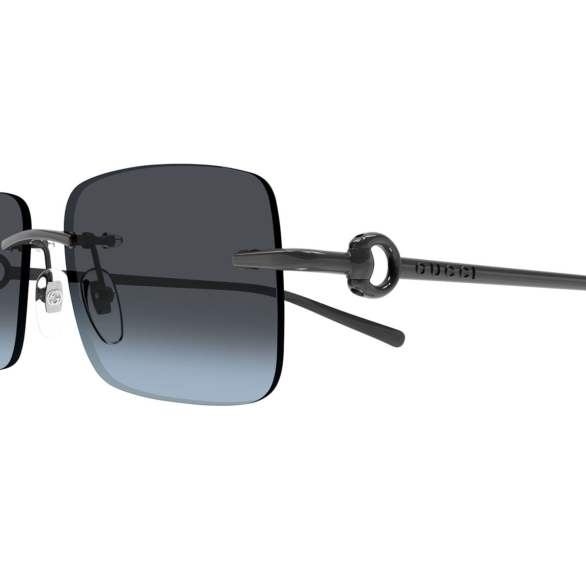 Gucci Occhiali da Sole GG1703S 006 Rutenio/Blu Unisex