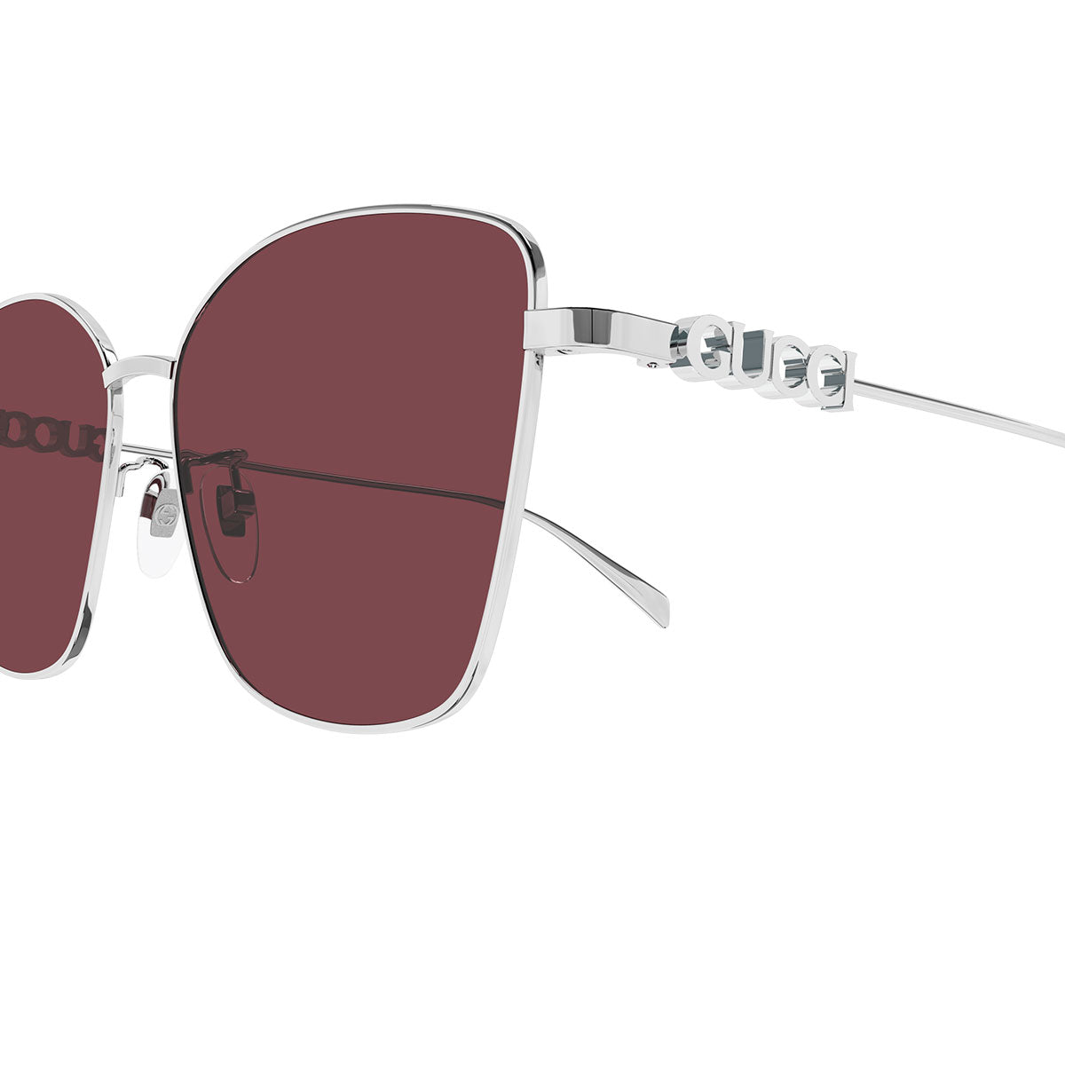 Gucci Occhiali da Sole GG1805SA 004 Argento/Rosso Donna