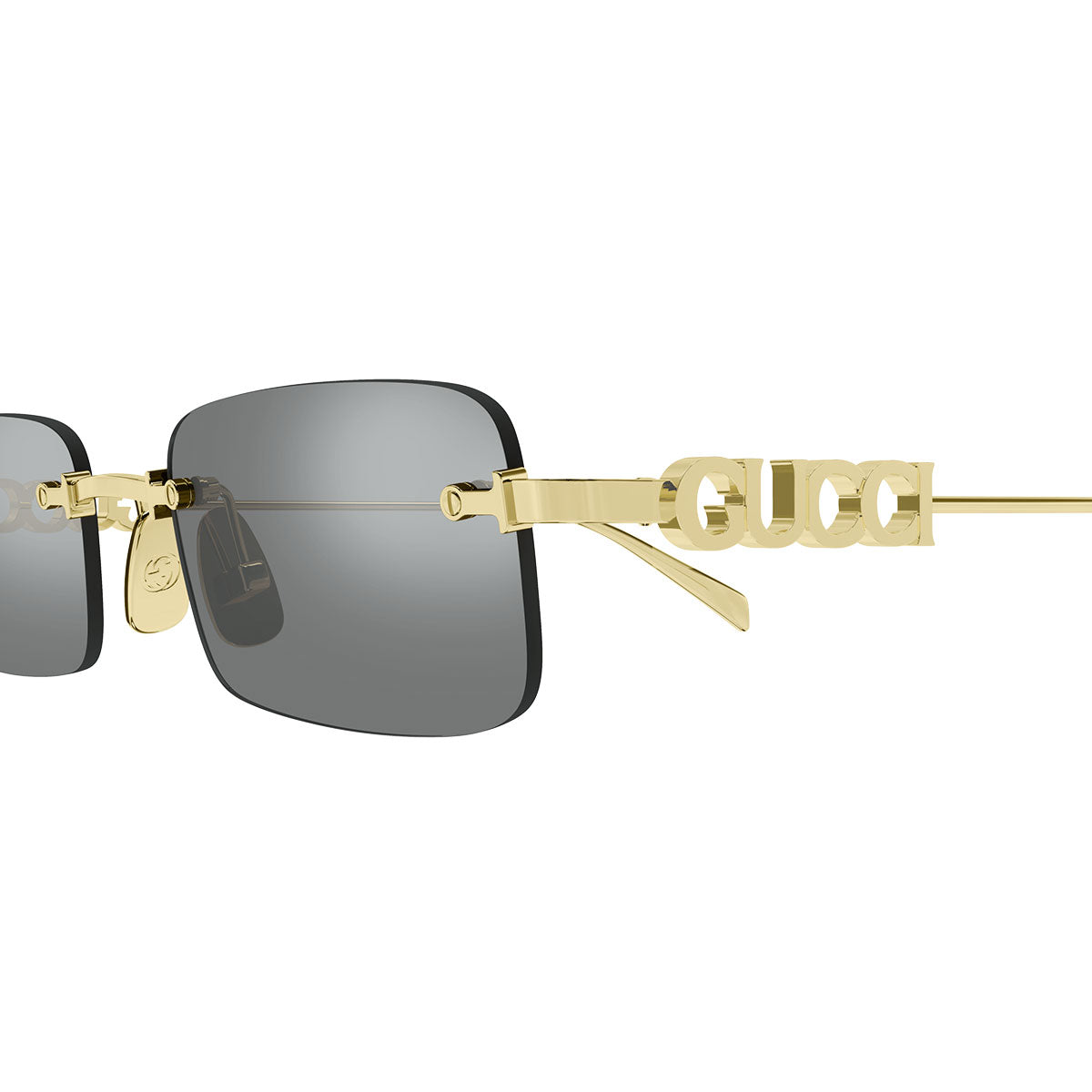 Gucci Occhiali da Sole GG1808S 003 Oro/Grigio Uomo